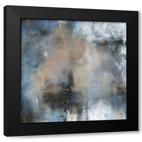 Shifting Motion II Black Modern Wood Framed Art Print with Double Matting by OToole, Tim