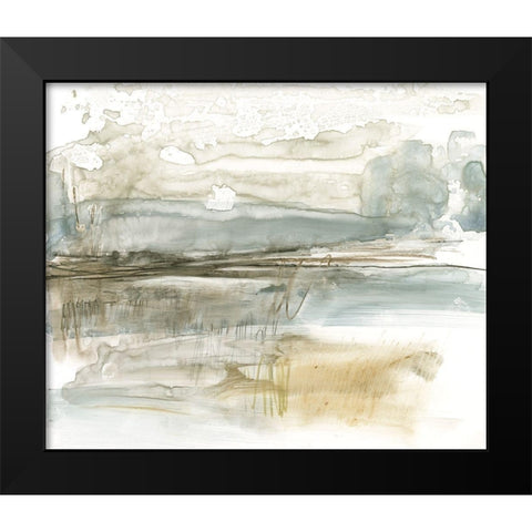 Stark Neutral Landscape I Black Modern Wood Framed Art Print by Goldberger, Jennifer