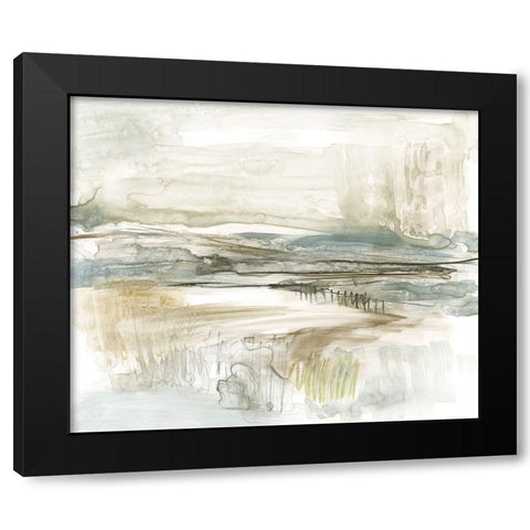 Stark Neutral Landscape II Black Modern Wood Framed Art Print with Double Matting by Goldberger, Jennifer