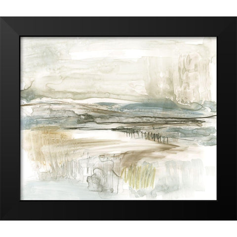 Stark Neutral Landscape II Black Modern Wood Framed Art Print by Goldberger, Jennifer