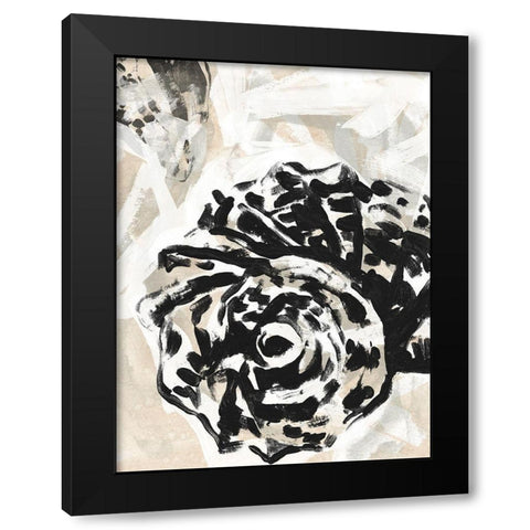 Sea Scumble II Black Modern Wood Framed Art Print with Double Matting by Vess, June Erica
