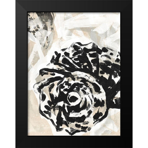Sea Scumble II Black Modern Wood Framed Art Print by Vess, June Erica