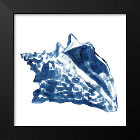 Beach Brushwork III Black Modern Wood Framed Art Print by Vess, June Erica