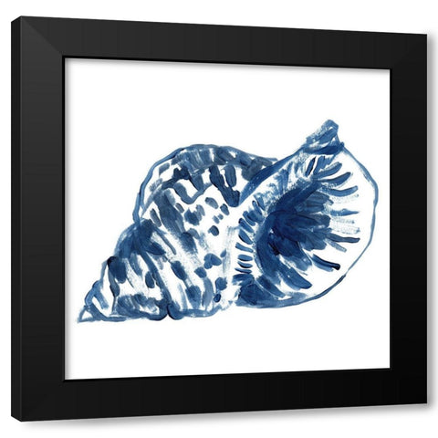 Beach Brushwork IV Black Modern Wood Framed Art Print with Double Matting by Vess, June Erica