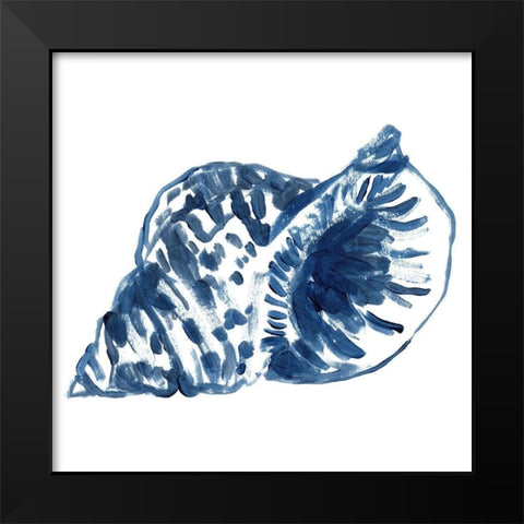 Beach Brushwork IV Black Modern Wood Framed Art Print by Vess, June Erica