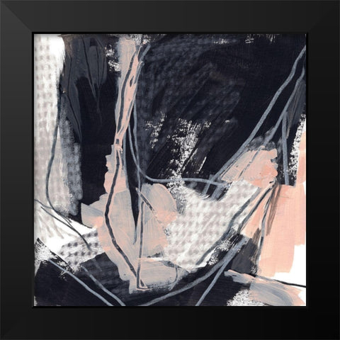 Indicator I Black Modern Wood Framed Art Print by Vess, June Erica