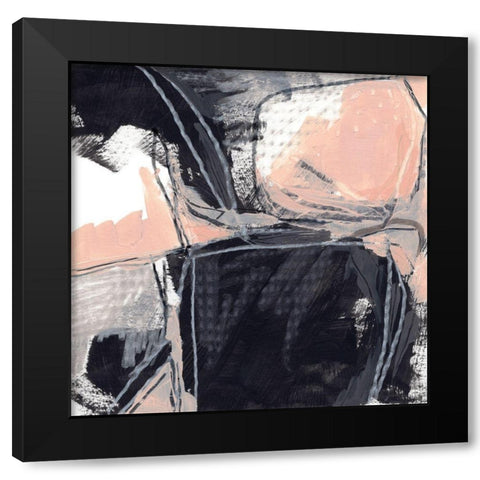 Indicator III Black Modern Wood Framed Art Print by Vess, June Erica