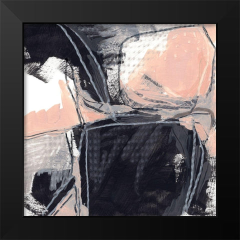 Indicator III Black Modern Wood Framed Art Print by Vess, June Erica