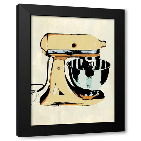 Retro Kitchen Appliance IV Black Modern Wood Framed Art Print by Warren, Annie