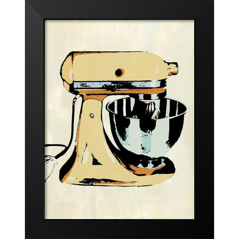 Retro Kitchen Appliance IV Black Modern Wood Framed Art Print by Warren, Annie