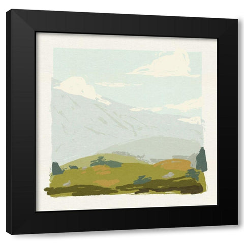 Alpine Ascent I Black Modern Wood Framed Art Print with Double Matting by Green, Jacob