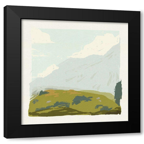 Alpine Ascent II Black Modern Wood Framed Art Print by Green, Jacob