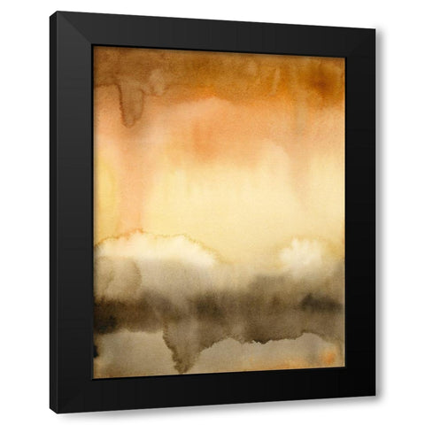 Sunset Windowpane II Black Modern Wood Framed Art Print by Popp, Grace