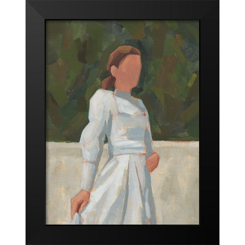 In the Garden I Black Modern Wood Framed Art Print by Green, Jacob