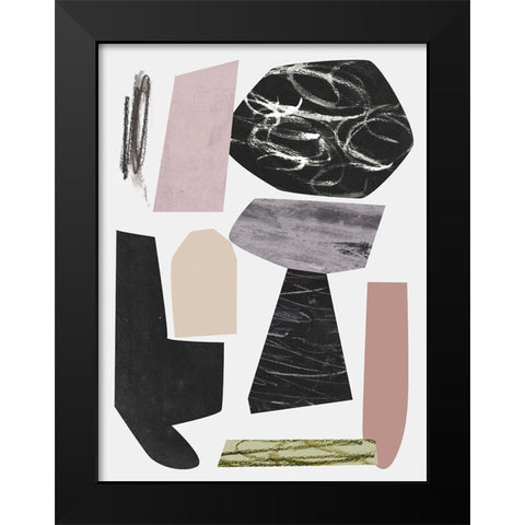 Underground Shapes IV Black Modern Wood Framed Art Print by Wang, Melissa