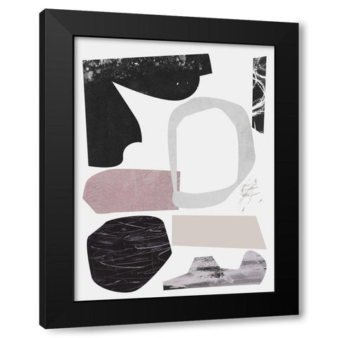 Underground Shapes VI Black Modern Wood Framed Art Print with Double Matting by Wang, Melissa