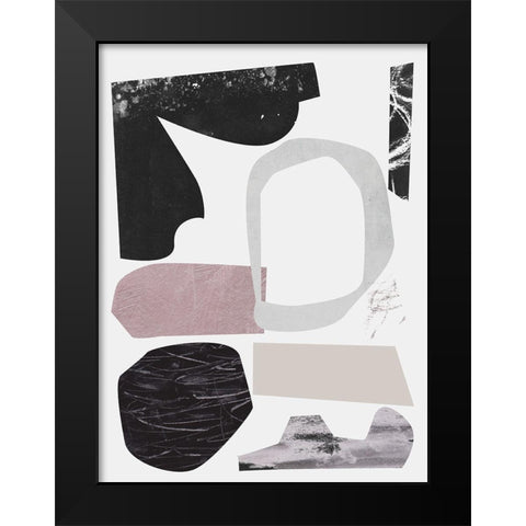 Underground Shapes VI Black Modern Wood Framed Art Print by Wang, Melissa