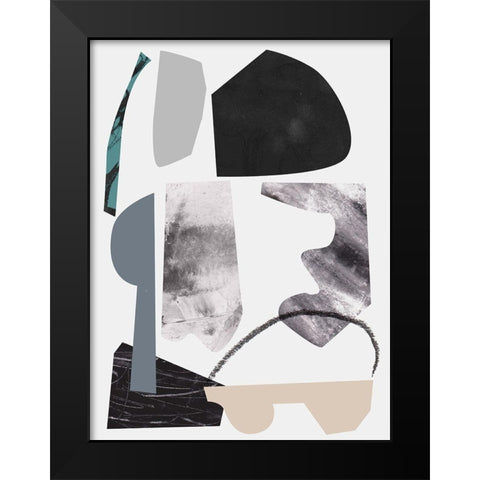 Underground Shapes VII Black Modern Wood Framed Art Print by Wang, Melissa