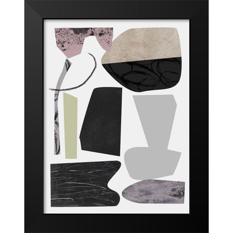 Underground Shapes VIII Black Modern Wood Framed Art Print by Wang, Melissa