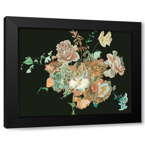 Blooming in the Dark III Black Modern Wood Framed Art Print with Double Matting by Wang, Melissa