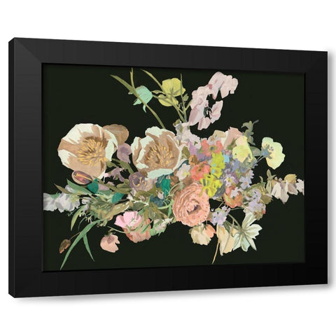 Blooming in the Dark IV Black Modern Wood Framed Art Print with Double Matting by Wang, Melissa