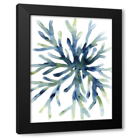 Liquid Coral II Black Modern Wood Framed Art Print with Double Matting by Vess, June Erica