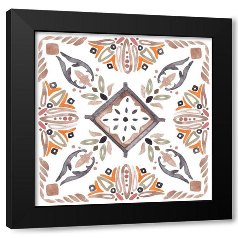 Summertime Ceramic II Black Modern Wood Framed Art Print with Double Matting by Wang, Melissa