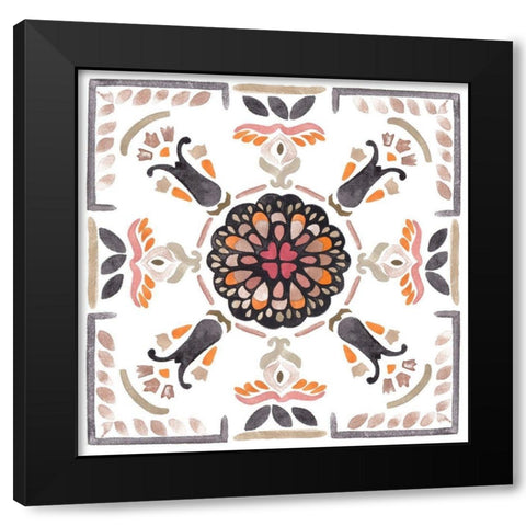 Summertime Ceramic III Black Modern Wood Framed Art Print with Double Matting by Wang, Melissa