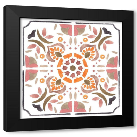 Summertime Ceramic V Black Modern Wood Framed Art Print with Double Matting by Wang, Melissa