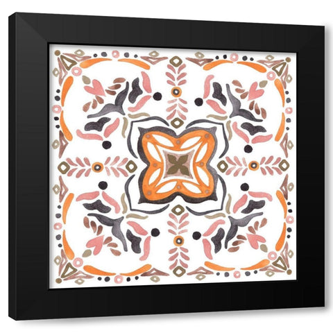 Summertime Ceramic VI Black Modern Wood Framed Art Print with Double Matting by Wang, Melissa