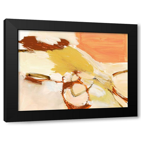 Saffron and Sienna I Black Modern Wood Framed Art Print by Barnes, Victoria