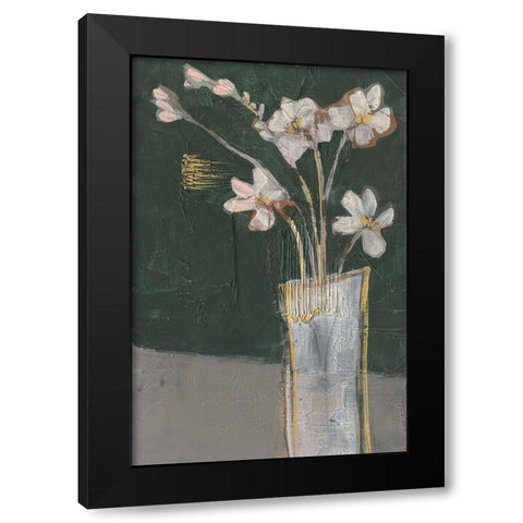 Textured Still Life II Black Modern Wood Framed Art Print with Double Matting by Goldberger, Jennifer