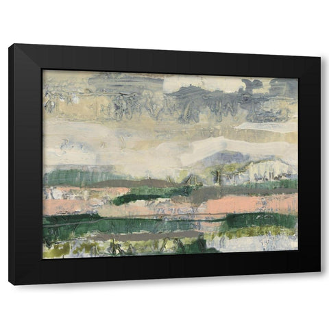 Textured Horizon I Black Modern Wood Framed Art Print with Double Matting by Goldberger, Jennifer