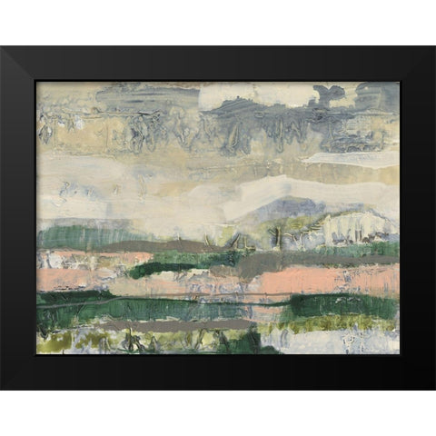 Textured Horizon I Black Modern Wood Framed Art Print by Goldberger, Jennifer