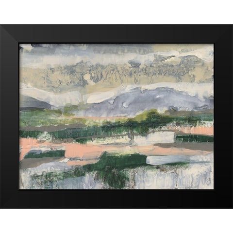 Textured Horizon II Black Modern Wood Framed Art Print by Goldberger, Jennifer