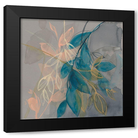 Layers of Branches I Black Modern Wood Framed Art Print with Double Matting by Goldberger, Jennifer