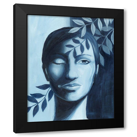 Winking Shadow II Black Modern Wood Framed Art Print with Double Matting by Popp, Grace