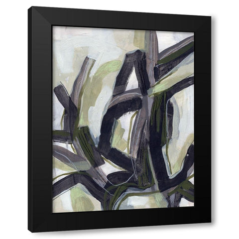 Signal Flare I Black Modern Wood Framed Art Print with Double Matting by Vess, June Erica