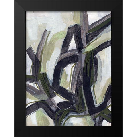 Signal Flare I Black Modern Wood Framed Art Print by Vess, June Erica