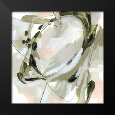 Spring Cycle II Black Modern Wood Framed Art Print by Vess, June Erica