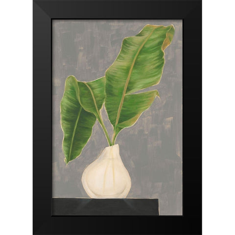 Frond in Vase III Black Modern Wood Framed Art Print by Goldberger, Jennifer