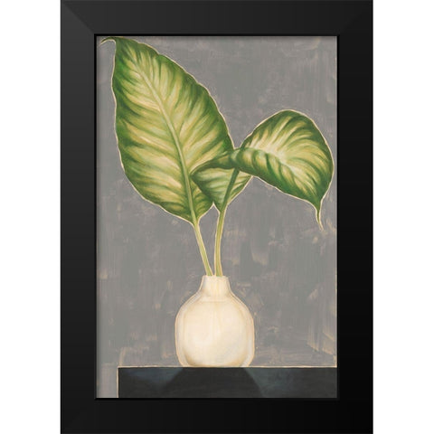 Frond in Vase IV Black Modern Wood Framed Art Print by Goldberger, Jennifer