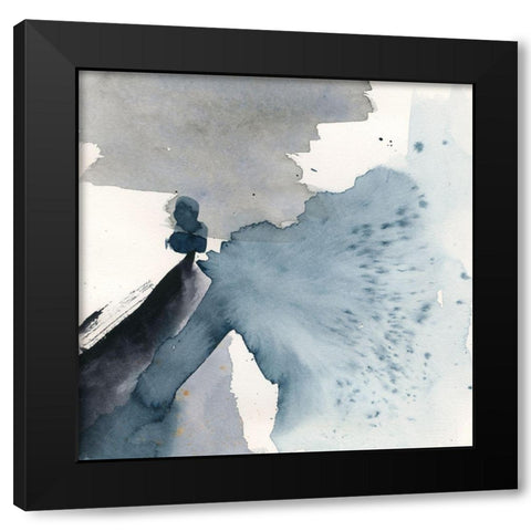 Winter Current IV Black Modern Wood Framed Art Print with Double Matting by Barnes, Victoria