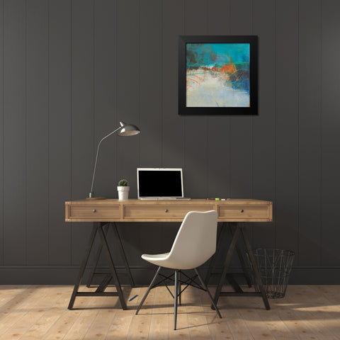 Keek I Black Modern Wood Framed Art Print by Jachimiec, Sue