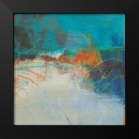 Keek I Black Modern Wood Framed Art Print by Jachimiec, Sue