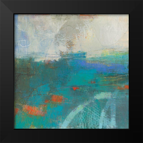 Keek II Black Modern Wood Framed Art Print by Jachimiec, Sue