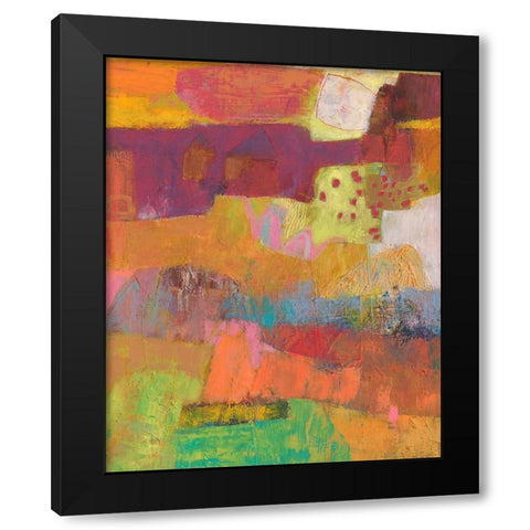 Atiptoe I Black Modern Wood Framed Art Print with Double Matting by Jachimiec, Sue