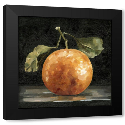 Dark Orange Deux I Black Modern Wood Framed Art Print by Caroline, Emma