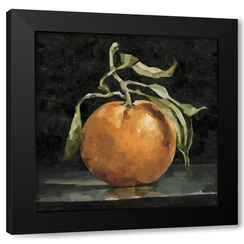 Dark Orange Deux II Black Modern Wood Framed Art Print by Caroline, Emma