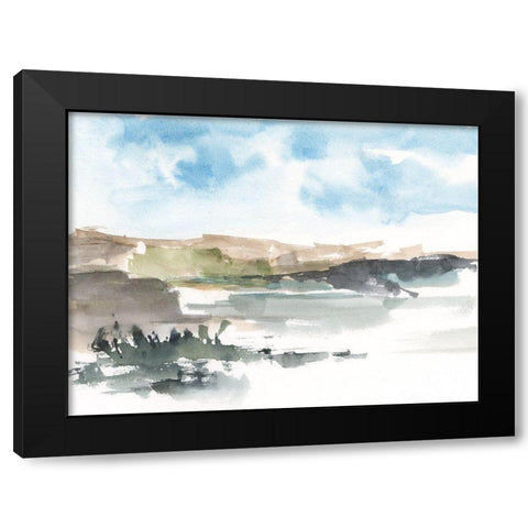 Western Lake Study I Black Modern Wood Framed Art Print with Double Matting by Harper, Ethan